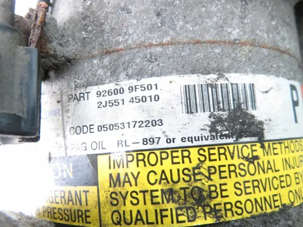 Compressore AC NISSAN PRIMERA P11 1.8 16V ALMERA 926009F501 image 3