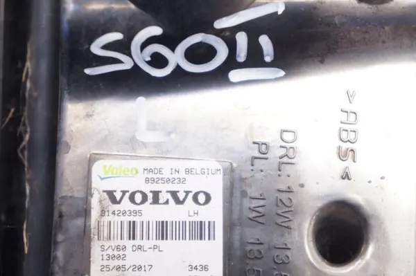 Volvo V60 I S60 II DRL LED Halogen Vänster Fram 89250232 image 5
