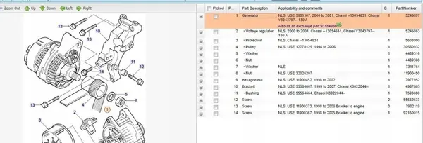 ALTERNATOR SAAB 9-5 (YS3E) 2.3L 2001 5601307 image 6