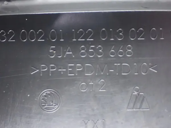 Skoda OEM 5JA853668 etupaneeli Rapid 17R:lle image 5