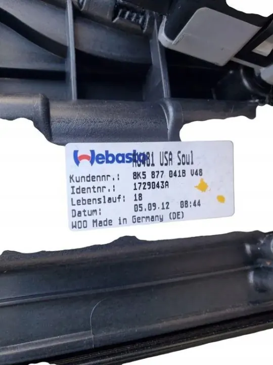 Teto solar OEM 8K0959591B para Audi A4 B8 image 3