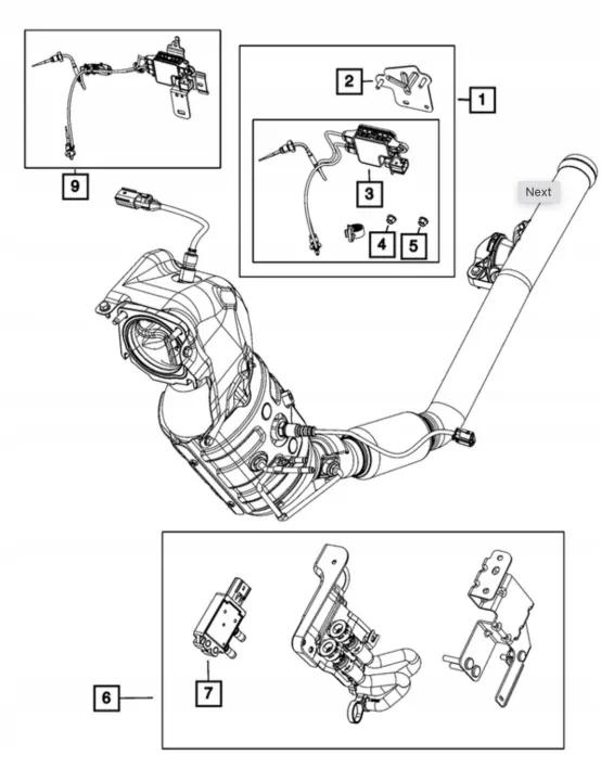 Katalysator druksensor OEM 68369986AA voor Jeep Wrangler image 8