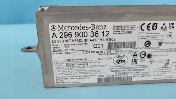 Radio Navigation Mercedes EQE NTG7 Premium OEM A2969003612 image 4