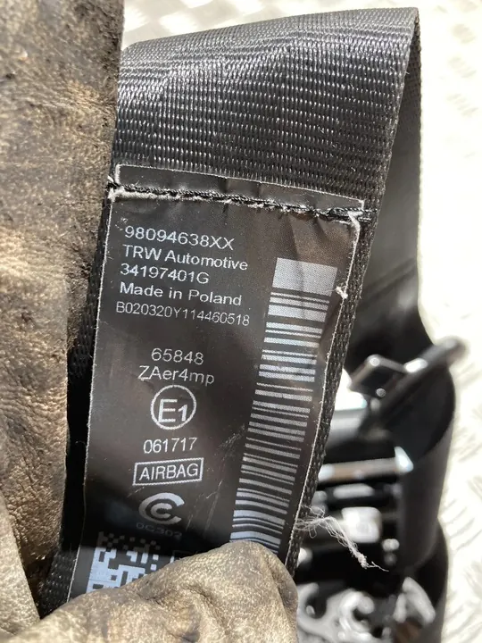 Rechter Voorste Veiligheidsgordel Citroen C5 Aircross image 2