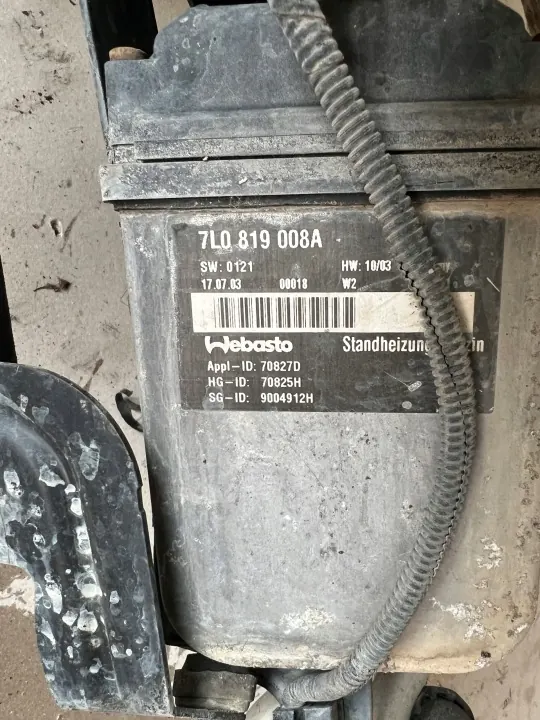 VW Touareg 7L Webasto Verwarming OEM 7L0819008A image 5