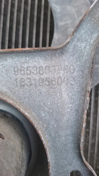CITROEN C3 II 09-16 ROK 1.4 BENZYNA CHLODNICA WIATRAK WODY 9653803980 image 3