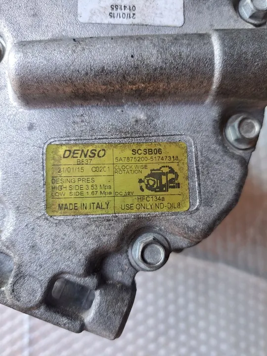 Compressore Aria Condizionata Fiat 500X Tipo Renegade 1.6 image 4