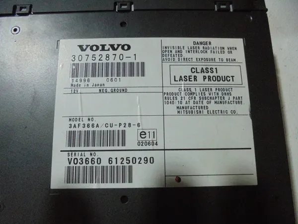 Leitor CD Volvo OEM 30752870-1 para XC90 4.4 V8 image 3