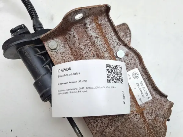 Kupplungspedal Volkswagen Amarok 2011 2H0721059B image 9