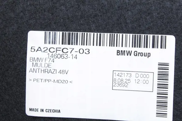 OEM 5A2CFC7 Tavaratilan matto BMW GranCoupe:lle image 3