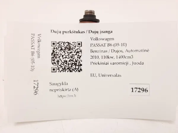 Iniettore 2010 Volkswagen PASSAT B6 03C906039A image 4