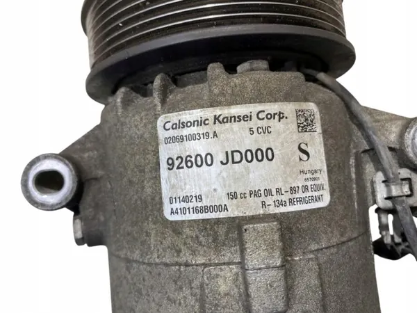 Compresseur A/C OEM 92600JD000 pour Nissan Qashqai I 1.6 image 3
