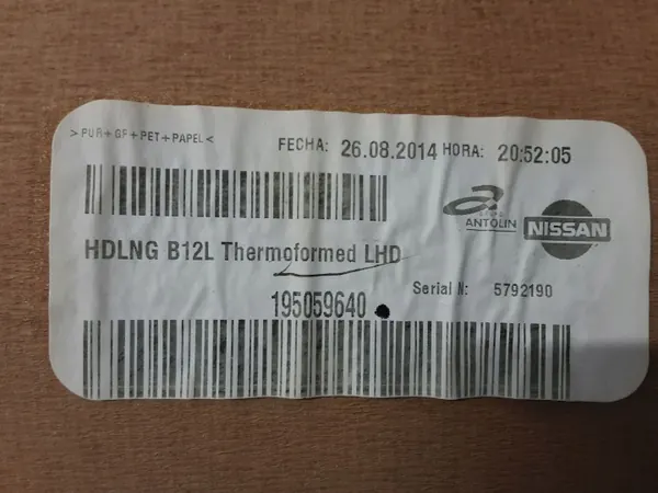 Ciel de toit Nissan Pulsar d'occasion OEM 195059640 image 6
