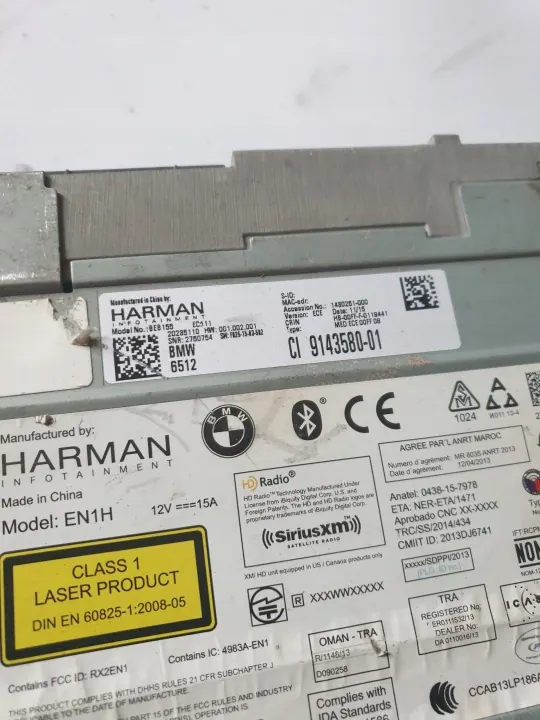 Unidade de cabeça Basic Media BMW OEM 9143580 para X5/X6/X4 image 3
