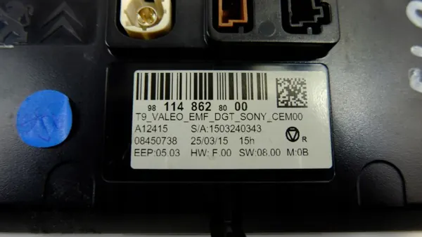 Écran Moniteur PEUGEOT 308 T9 OEM 9811486280 image 8