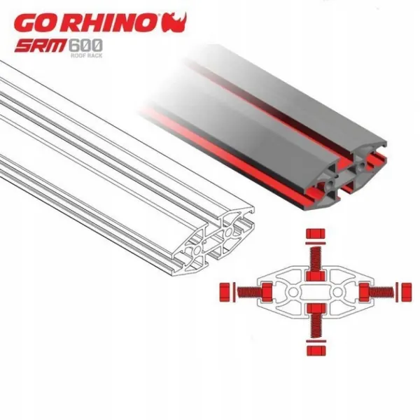 GO RHINO 5936075T Suporte de Teto Universal para Jeep Wrangler image 5