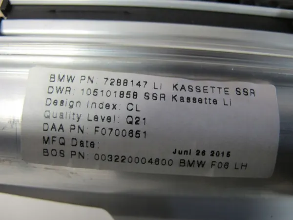 BMW OEM 7288148 Ovirollo Taka F06 M6 image 3