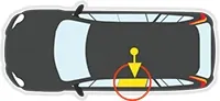 Opel Astra H 5D HB zijruit links achter OEM image 3