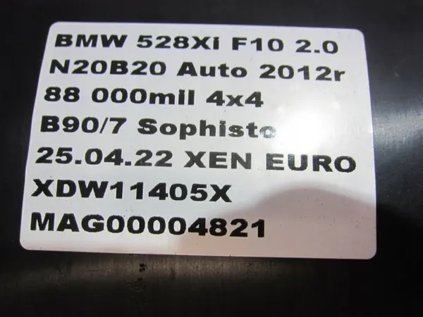 Boîtier Filtre Charbon BMW F10 528 N20 OEM asc5ascfaw1d6 image 8