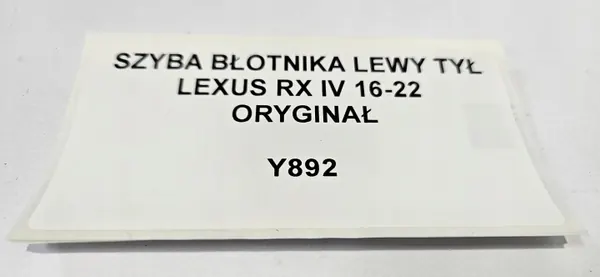 Vidro de Para-lama OEM Y892 KAMAX Esquerda Traseira Lexus RX image 9