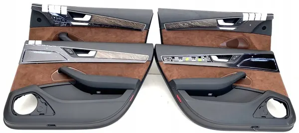 Painéis de Porta AUDI A8 D4 4H Lift Alcantara Marrom image 1