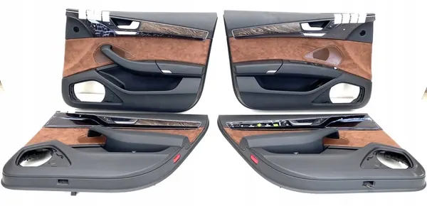 Painéis de Porta AUDI A8 D4 4H Lift Alcantara Marrom image 2