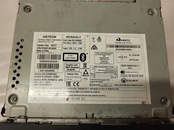 Radio CD Renault OE OEM 281154485R pour Movano III image 5