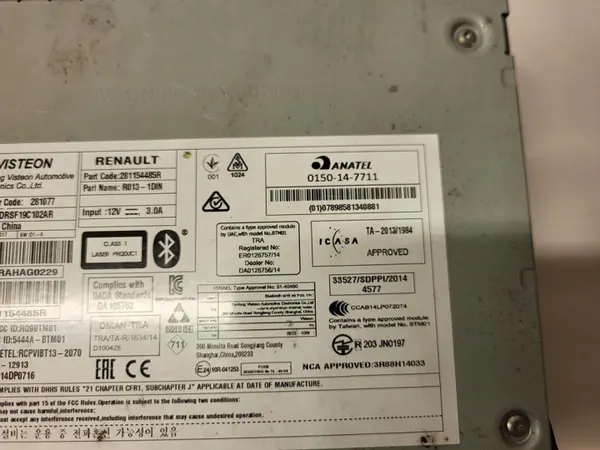 Radio CD Renault OE OEM 281154485R pour Movano III image 9