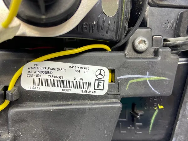 LÁMPARA TRASERA IZQUIERDA MERCEDES-BENZ ML W166 2012 A1669060557 image 8