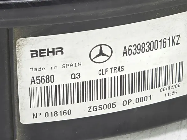 OEM A6398300161KZ 2K Caja Calefactor Trasera image 6