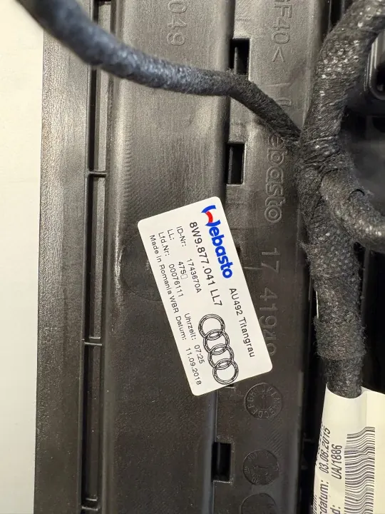 Techo Panorámico Audi A4 B9 OEM BBT01138 Completo image 8