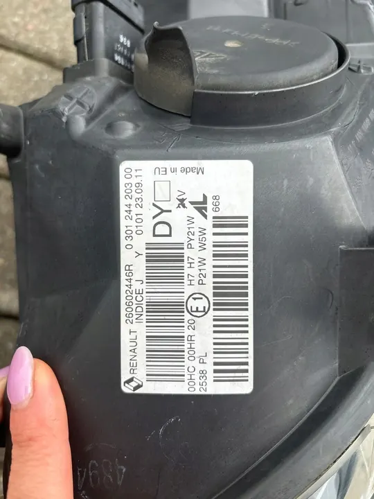 Megane III Lift Vasen Ajovalot 260103187R image 4