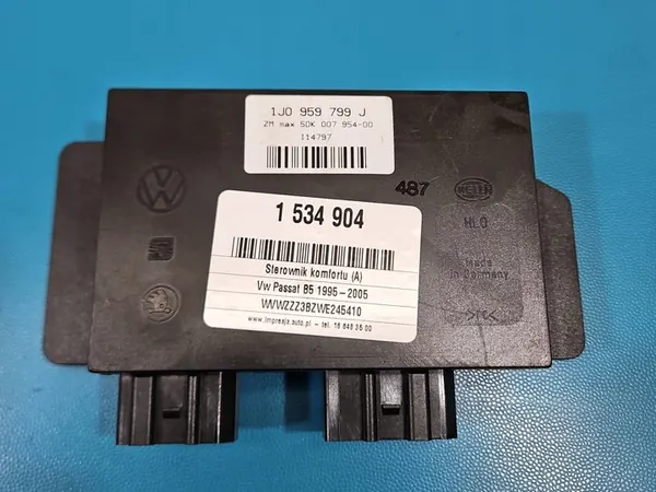Módulo de Controle de Conforto VW Passat B5 - 1J0959799J 5DK007954-00 image 2