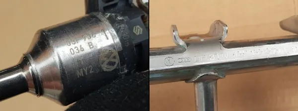 Set iniettori + rail 1.2 TSI TFSI - CBZ CBZA CBZB CBZC - OEM image 2