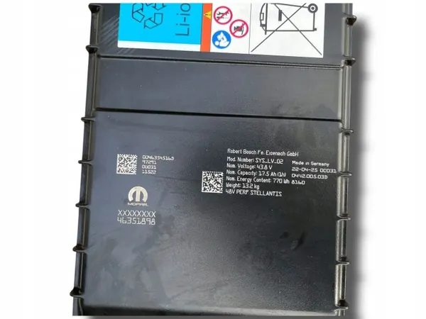 Batteri OEM 46351898 - 500Ah Begagnad för Jeep Compass image 4