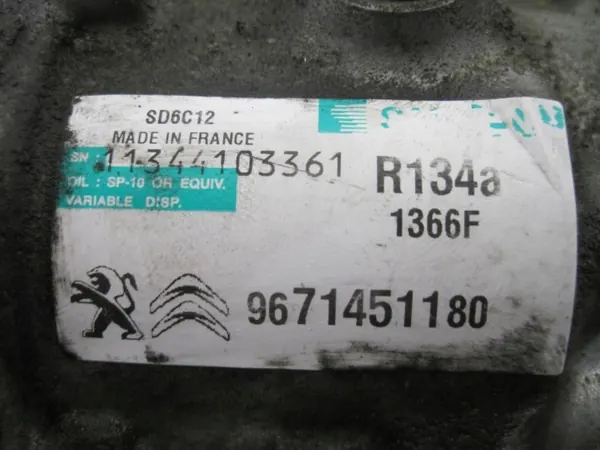 Citroen OE AC-kompressor 9671451180 - Begagnad image 8