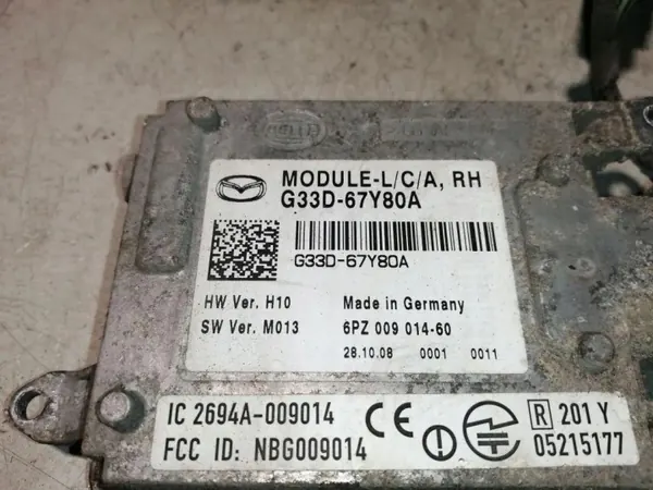Module angle mort Mazda 6 GH OEM G33D67Y80A image 3