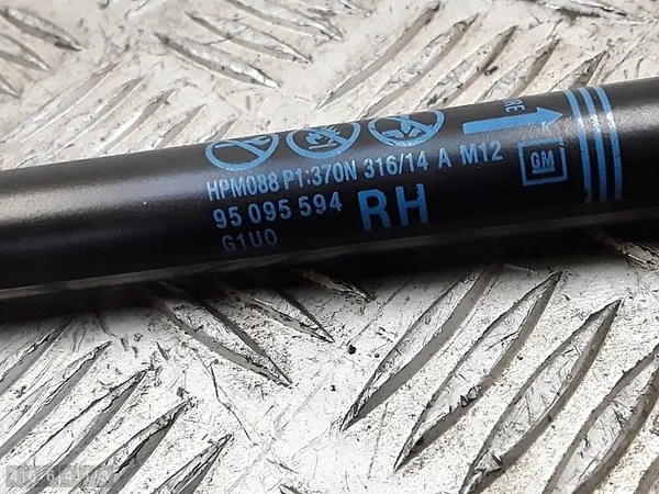 Supports de hayon arrière Opel Mokka 2015 95095594 image 2