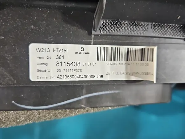 Dashboard passagiersairbag Mercedes W213 OEM IMPRK1562851 image 9