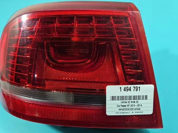 Luz Trasera Izquierda Sedán VW Passat B7 LED OEM 3AE945207B image 4