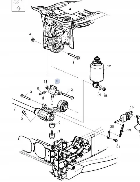 Volvo FH4/FH5 cabine kantelsteun OEM 21644971 image 4