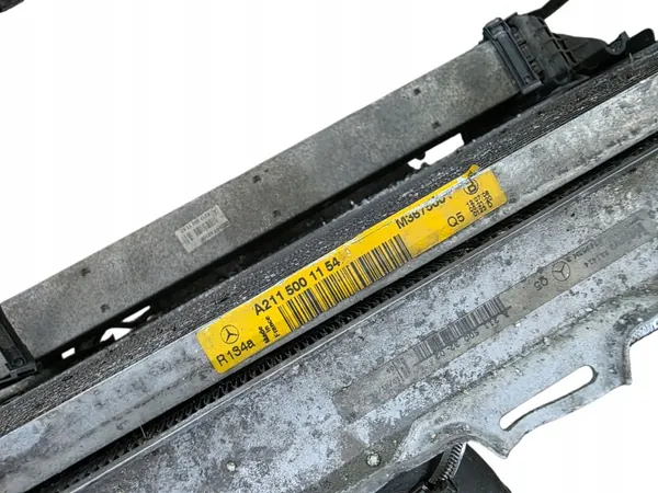 CHŁODNICA CHŁODNICE WODY KLIMATYZACJI MERCEDES W211 3.2 CDI KOMPLET image 6