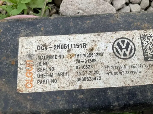 Mola traseira esquerda VW CRAFTER OEM 2N0511151R Usada image 5