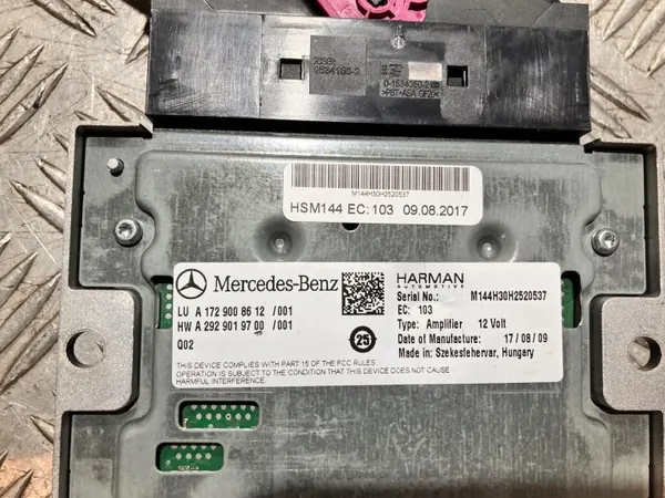 Amplificateur Audio OEM A1729008612 pour Mercedes SLK/SLC image 3