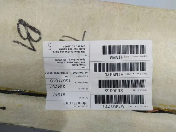 OEM 5907911259143 Plafonnier Toit Ouvrant Noir BMW X5 E70 image 4