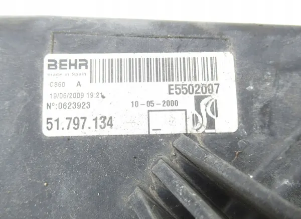 KYLARENS FLÄKT FIAT GRANDE PUNTO EVO 1.4 09-12 OEM 51797134 image 9