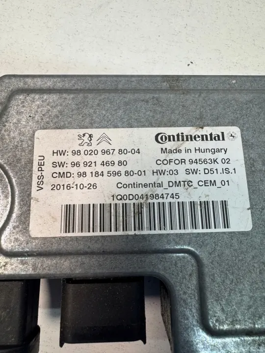 Module Start-Stop OEM 9802096780 pour Peugeot image 3