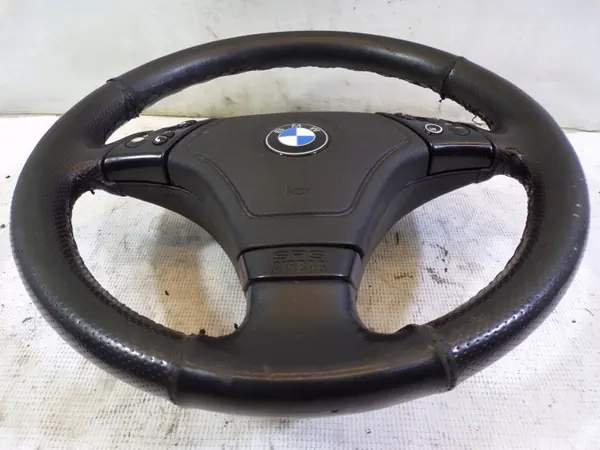 BMW OE Ratt med Airbag för E46 - Läder image 4