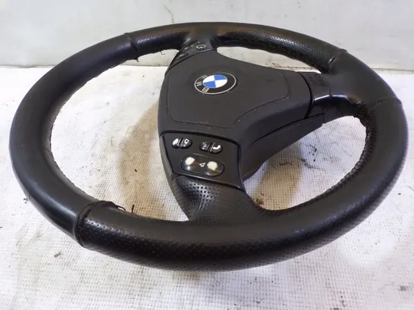 BMW OE Ratt med Airbag för E46 - Läder image 5