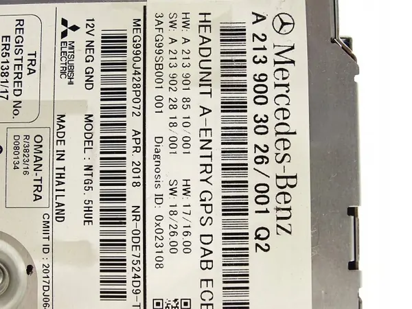 Radio Mercedes W213 OEM A2139003026 - Usado image 6